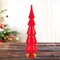 Cody Foster 17.0 Inch Single Translucent Red Glass Hued Tree Christmas Decorative Tree , Christmas Decor Versatile Holiday Decoration
